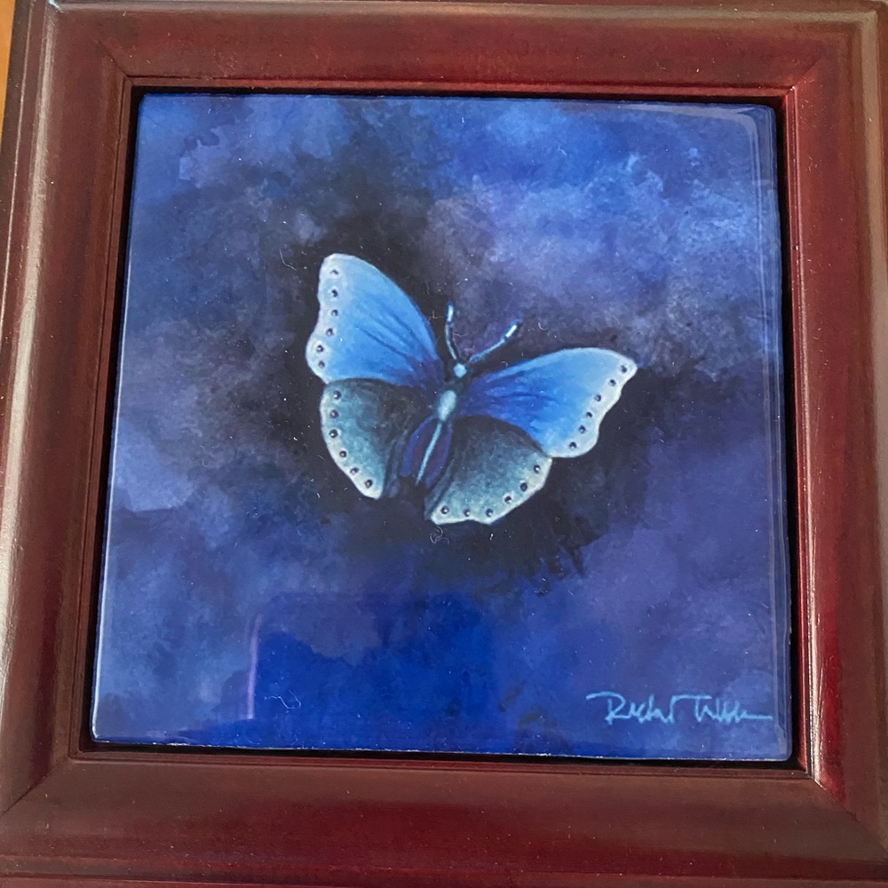 New Rare Rachel Tribble Tile Boxes 
6”x6”x3”